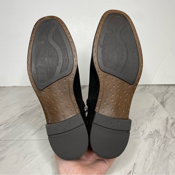 New! Franco Sarto Malina Black Suede Bootie 8M - Picture 14 of 15